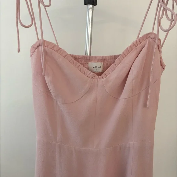 🌸 Wilfred Fable Dress | Pink Crepe | Size 8 | | SOLD OUT In Stores - Picture 13 of 14